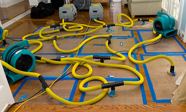 Professional Storm Water Damage Restoration technician working in Flemington, NJ